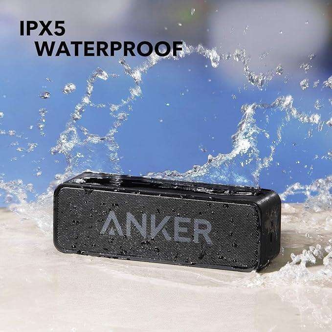 Upgraded, Anker Soundcore Bluetooth Speaker with IPX5 Waterproof, Stereo Sound, 24H Playtime, Portable Wireless Speaker for iPhone, Samsung and More - 5